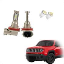 Kit Lâmpadas Led Code Nano Micro 8000k Farol MIlha Renegade 2015 2016 2017 2018 2019 2020