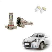 Kit Lâmpadas Led Code Nano Micro 8000k Farol MIlha Sandero 2011 2012 2013 2014
