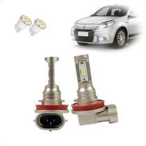 Kit Lâmpadas Led Code Nano Micro 8000k Farol Milha Sandero 2015 2016 2017 2018 2019 2020