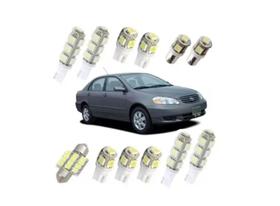 Kit Lâmpadas Led Corolla 2003 2004 2005 06 2007 2008 Branca