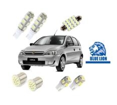 Kit Lâmpadas Led Corsa Joy Maxx Chevrolet Gm Teto Placa Ré