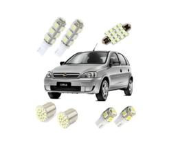 Kit Lâmpadas Led Corsa Joy Maxx Chevrolet Gm Teto Placa Ré Kit Lâmpadas Led Corsa Joy Maxx Chevrolet Gm Teto Placa Ré