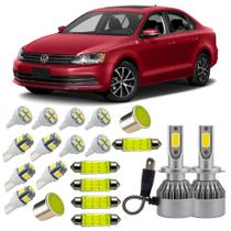 Kit Lampadas Led Farol Baixo VW Jetta Teto Placa Farolete Ré Kit Lampadas Led Farol Baixo VW Jetta Teto Placa Farolete Ré