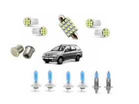 Kit Lâmpadas Led + Farol Fiat Strada Palio Siena 2001 A 2004 Kit Lâmpadas Led + Farol Fiat Strada Palio Siena 2001 A 2004