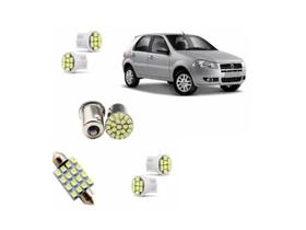 Kit Lâmpadas Led Fiat Palio 08-13 - Farolete, Placa, Ré