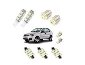 Kit Lâmpadas Led Fiat Palio Pingo Teto Placa Meia Luz Ré