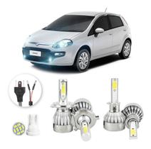 Kit Lampadas Led Fiat Punto 2013 A 2017 H4 H1 20000lm Kit Lampadas Led Fiat Punto 2013 A 2017 H4 H1 20000lm