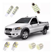Kit Lâmpadas Led Fiat Strada Até 2013 Teto/placa/ré/farolete Kit Lâmpadas Led Fiat Strada Até 2013 Teto/placa/ré/farolete