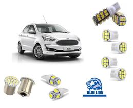 Kit Lâmpadas Led Ford Ka 2014 A 2020 Super Branca