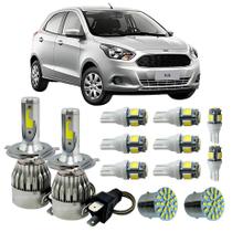 Kit Lâmpadas Led Ford Ka 2015 A 2020 Alto Baixo + Kit Leds