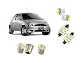 Kit Lampadas Led Ford Ka Super Branca 1997 Até 2007