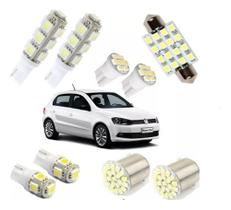 Kit Lâmpadas Led Gol Voyage G4 G5 G6 G7 Pingo Teto Placa Ré Kit Lâmpadas Led Gol Voyage G4 G5 G6 G7 Pingo Teto Placa Ré