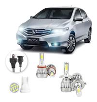 Kit Lampadas Led Honda City 2009 A 2012 H11 H4 20000lm Kit Lampadas Led Honda City 2009 A 2012 H11 H4 20000lm