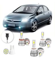 Kit Lampadas Led Honda Civic 2006 A 2008 H11 Hb4 Hb3 20000lm