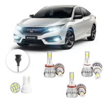 Kit Lampadas Led Honda Civic 2017 A 2020 Hb3 H11 H11 20000lm Kit Lampadas Led Honda Civic 2017 A 2020 Hb3 H11 H11 20000lm
