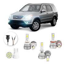 Kit Lampadas Led Honda Crv 2004 A 2007 Hb4 H1 H11 20000lm