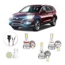 Kit Lampadas Led Honda Crv 2008 A 2017 H11 H1 Hb3 20000lm