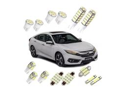 Kit Lâmpadas Led Honda New Civic G10 2017 2018 Placa Teto Ré