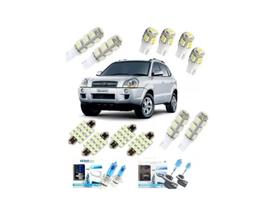 Kit Lampadas Led Hyundai Tucson + Super Branca Techone 05/16 Kit Lampadas Led Hyundai Tucson + Super Branca Techone 05/16