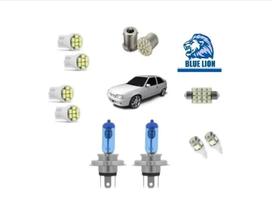 Kit Lâmpadas Led Kadett Ipanema + Farol H4 Super Branca
