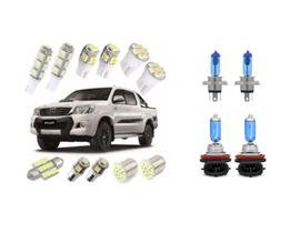 Kit Lâmpadas Led Luz Branca Hilux Pingo Teto Placa Ré Farol.. Kit Lâmpadas Led Luz Branca Hilux Pingo Teto Placa Ré Farol..