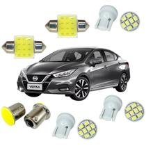 Kit Lâmpadas Led Luz Teto Placa Farolete Ré Pingão 8 Leds Torpedo Leds Cob 31mm 1 Polo Nissan Versa