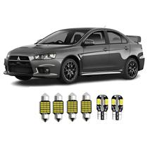 Kit Lâmpadas Led Mitsubishi Lancer Branco-frio T10 Branco Branco-frio