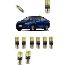 Kit Lâmpadas Led Onix 2021 2022 - Internas E Placa T10 Branco Branco-frio