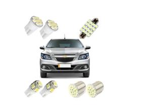 Kit Lâmpadas Led Onix Chevrolet Pingo Teto Placa Ré Torpedo