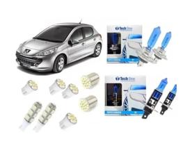 Kit Lampadas Led Peugeot 206 207 + Super Brancas Techone