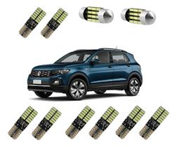 Kit Lampadas Led Premium Vw T Cross Tcross Cambus Canceller T10 Branco Kit Lampadas Led Premium Vw T Cross Tcross Cambus Canceller T10 Branco