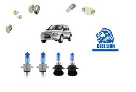 Kit Lâmpadas Led Prisma + Farol E Milha Super Branca 2008