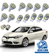 Kit Lâmpadas Led Renault Fluence Pingo Teto Placa Ré Kit Lâmpadas Led Renault Fluence Pingo Teto Placa Ré