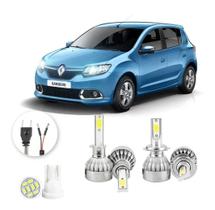 Kit Lampadas Led Renault Sandero 2015 A 2020 H1 H7 20000lm Kit Lampadas Led Renault Sandero 2015 A 2020 H1 H7 20000lm