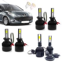 Kit Lâmpadas Led Tech One 8000k Azulado Farol Alto Baixo e Milha Pegeout 206 2007 2008 Kit Lâmpadas Led Tech One 8000k Azulado Farol Alto Baixo e Milha Pegeout 206 2007 2008
