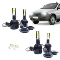 Kit Lâmpadas Led Tech One 8000k Azulado Farol Alto e Baixo Strada 2005 2006 2007 2008 Kit Lâmpadas Led Tech One 8000k Azulado Farol Alto e Baixo Strada 2005 2006 2007 2008