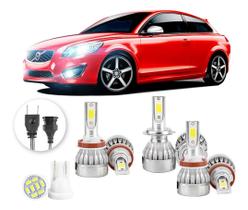 Kit Lampadas Led Volvo C30 2011 A 2016 H11 H7 H11 20000lm