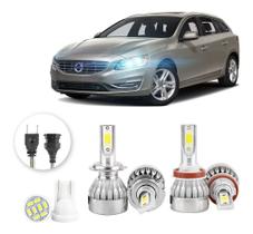 Kit Lampadas Led Volvo V60 2010 A 2013 H7 H9 20000lm Kit Lampadas Led Volvo V60 2010 A 2013 H7 H9 20000lm