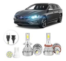 Kit Lampadas Led Volvo V60 2014 A 2016 H7 H9 20000lm Kit Lampadas Led Volvo V60 2014 A 2016 H7 H9 20000lm