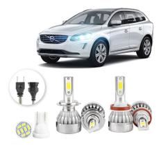 Kit Lampadas Led Volvo Xc60 2014 A 2017 H7 H9 20000lm
