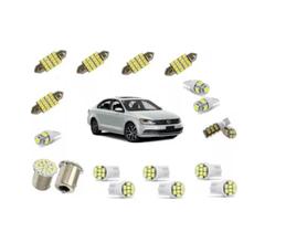 Kit Lâmpadas Leds Jetta 2011 À 2017 Kit Interno + Farolete