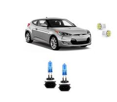 kit Lâmpadas Milha Veloster 2011 2012 2013 Efeito Xenon