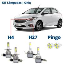 Kit Lâmpadas Onix 2012 2013 2014 2015 Super Led C6 6000k 7200 Lumens Branca Kit Lâmpadas Onix 2012 2013 2014 2015 Super Led C6 6000k 7200 Lumens Branca