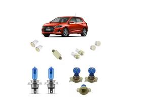 Kit Lâmpadas Onix Plus Ltz Lt 2020 2021 Super Brancas H4 H16 Kit Lâmpadas Onix Plus Ltz Lt 2020 2021 Super Brancas H4 H16