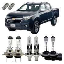 Kit Lâmpadas Originais 3200K GM S10 Alto Baixo Milha + T10