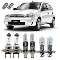 Kit Lâmpadas Originais GM Corsa Alto Baixo Milha 3200K + T10
