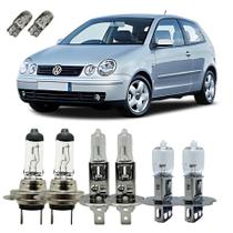 Kit Lâmpadas Originais VW Polo Alto Baixo Milha 3200K + T10