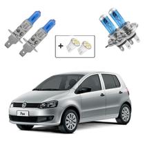 Kit Lâmpadas Shocklight Super Branca H7 H1 Farol Baixo e Alto Fox 2010 2011 2012 2013 2014