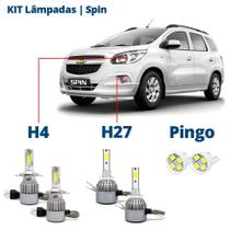 Kit Lâmpadas Spin 2012 2013 2014 Super Led C6 6000k 7200 Lumens Branca Kit Lâmpadas Spin 2012 2013 2014 Super Led C6 6000k 7200 Lumens Branca