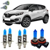 Kit Lampadas Super Branca 8500k Captur 2017 + Led T10 Kit Lampadas Super Branca 8500k Captur 2017 + Led T10